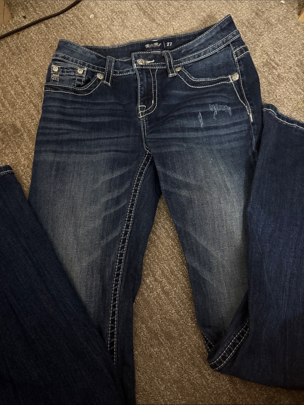 Miss Me Dark Blue Boot Cut Jeans
